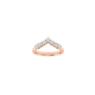 Alliance en or blanc et diamants 0,46ct
