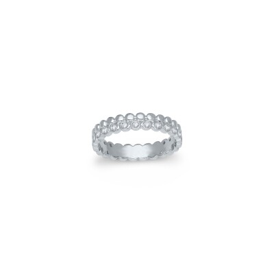 Alliance or blanc et diamants 0,20ct