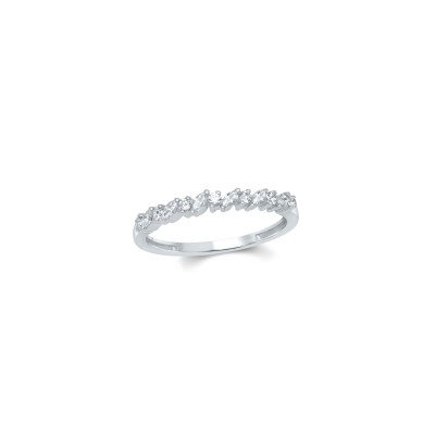 Alliance en or blanc et diamants 0,38ct