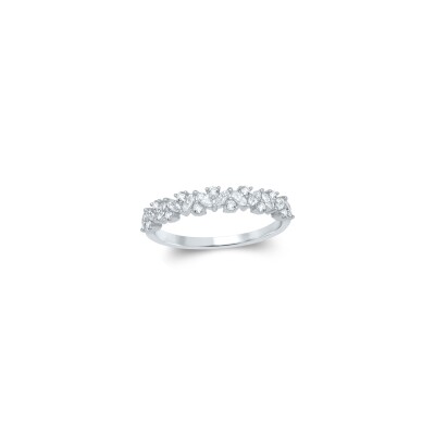 Alliance en or blanc et diamants 0,45ct