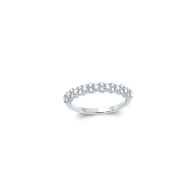 Alliance en or rose et diamants 0,51ct