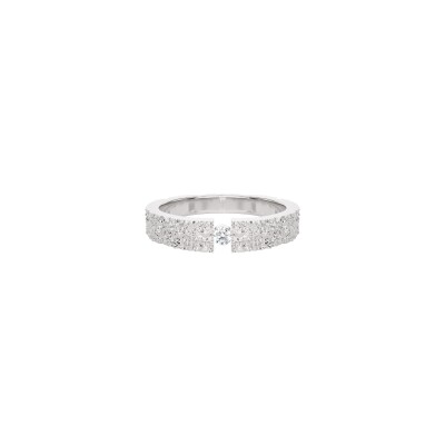 Alliance en or blanc et diamant 0,05ct