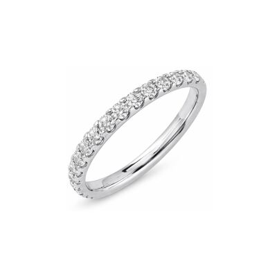 Alliance en or blanc et diamants 0,50ct