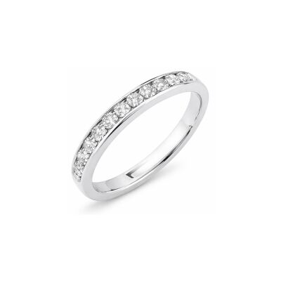 Alliance en or blanc et diamants 0,50ct