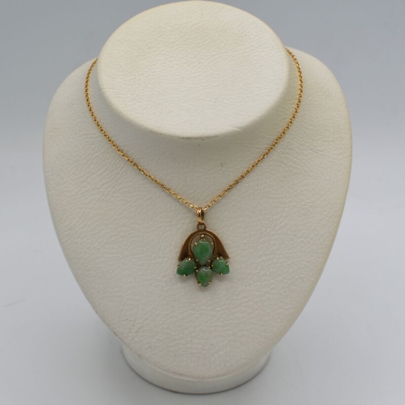 Pendentif Jade Or 14K