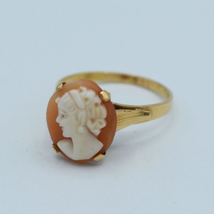 Bague Camée Or 18K