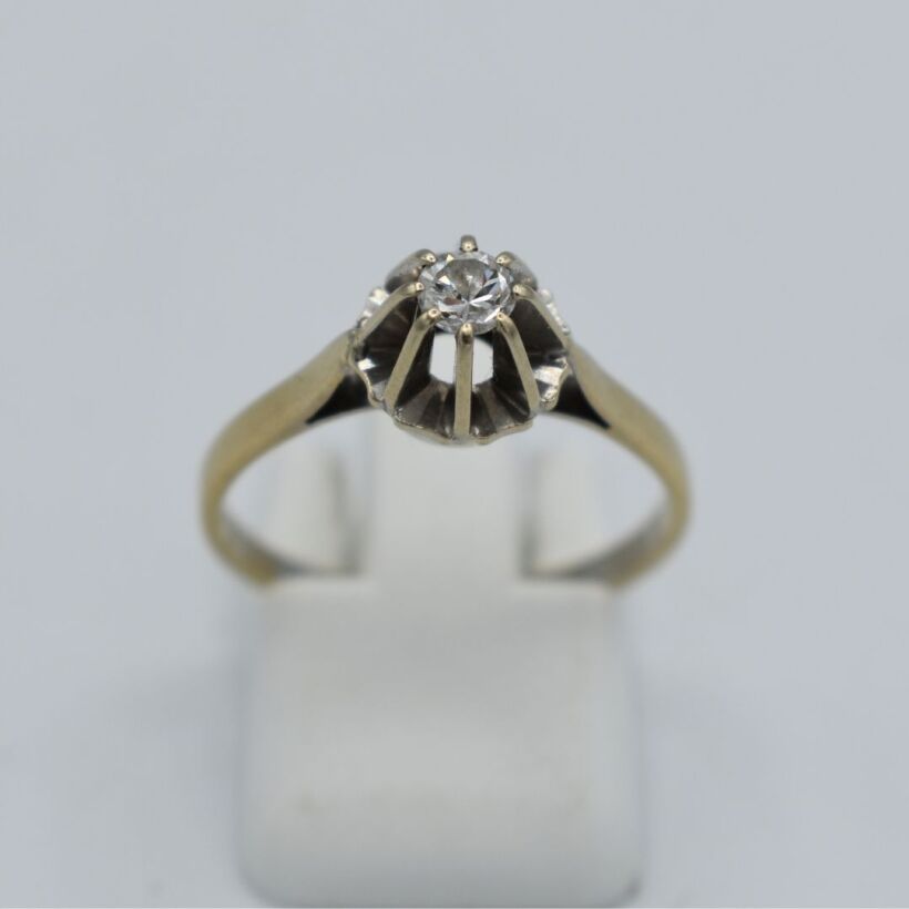 Bague Solitaire Diamant Or 18K