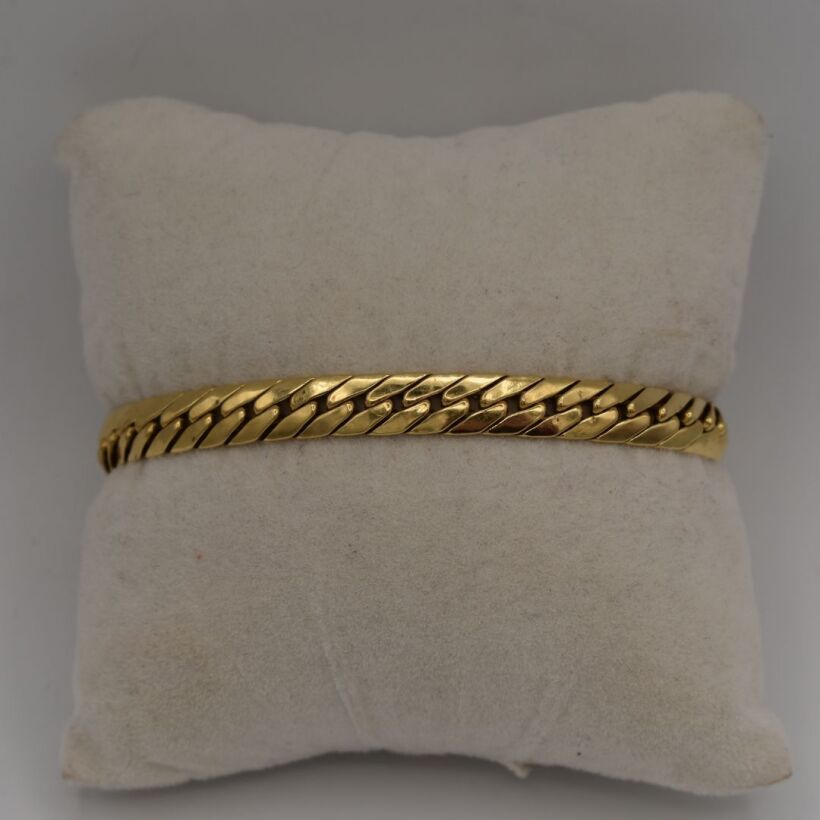 Bracelet Maille Anglaise Or 18K