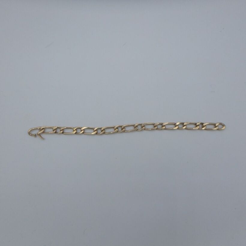 Bracelet Maille Alternée Or 18 karats