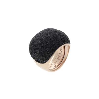 PESAVENTO Polvere Bague Rose Polvere noir