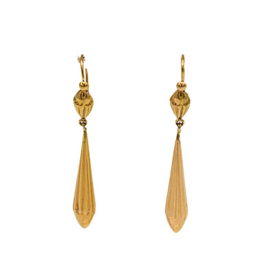 Boucle Pendante Or jaune 18k