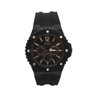 Guess metal brossé plaqué noir