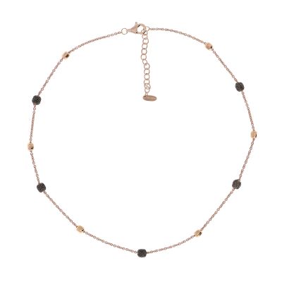 PESAVENTO Polvere Collier rose polvere marron