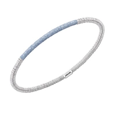 PESAVENTO Colore Bracelets Rhodié bleu Caraïbe