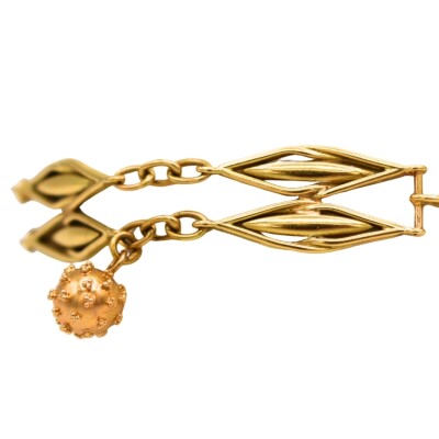 Bracelet doubles rangs filigranes Or jaune 18k