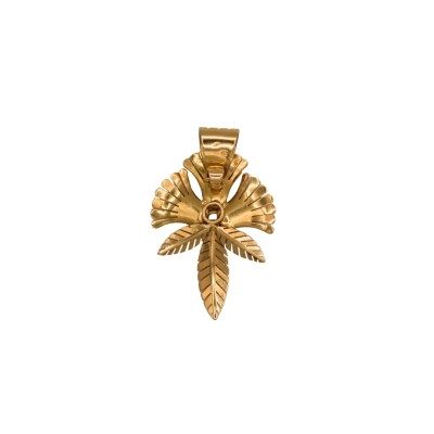 Pendentif Art Déco oxyde Or 18k