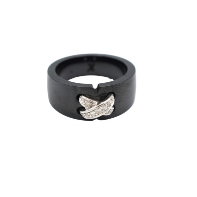 Bague Ceramique Or 18k Diamants