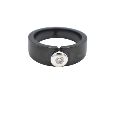 Bague Céramique Or 18k Diamant