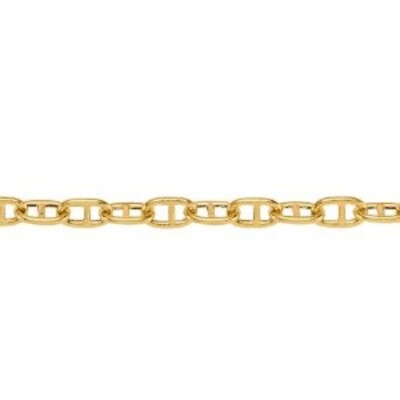 Chaine Forcat marine creuse Or 18k