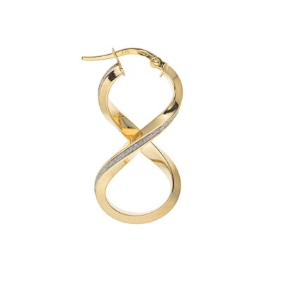 Créoles Or Bicolore 18k avec liseré