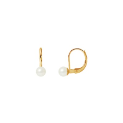 Boucles d'oreilles Perle or 18k