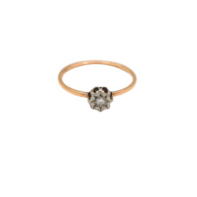Bague Diamant Or jaune & blanc 18k