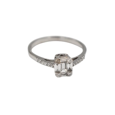Bague Diamant Or blanc 18k