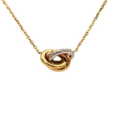 Collier Diamant Or jaune & blanc 18k