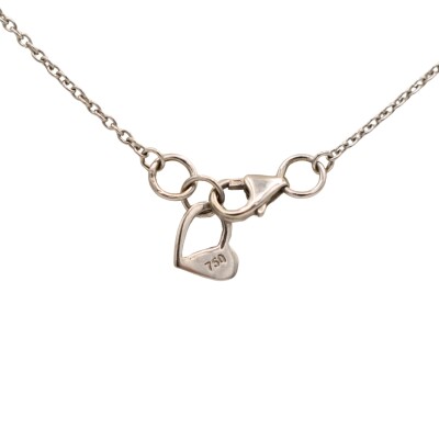 Collier Barette Diamant Or blanc 18k