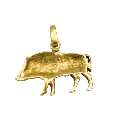 Pendentif Sanglier Or 18k