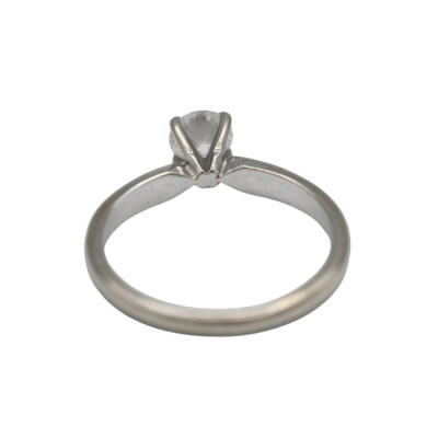 Solitaire Diamant Or blanc 18k