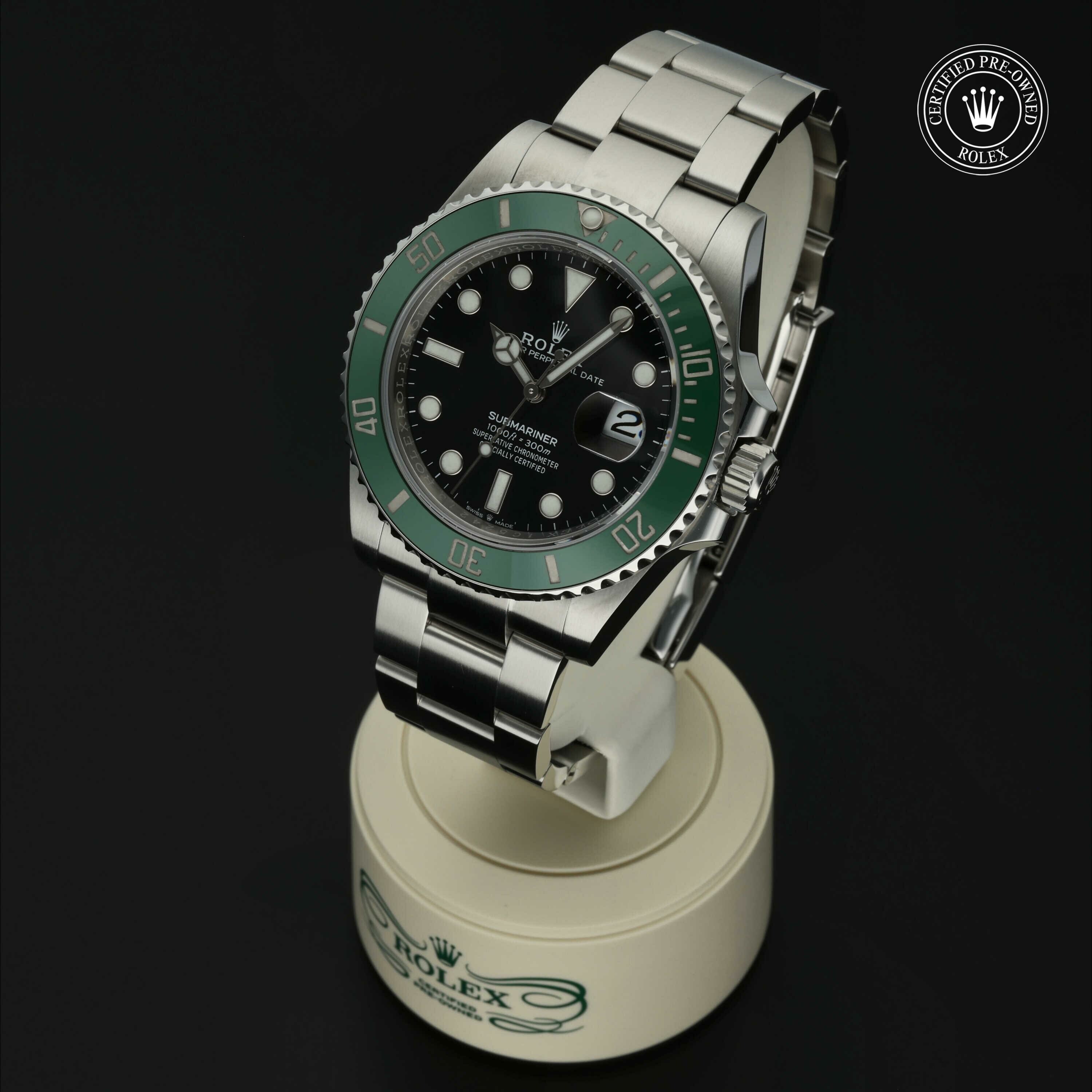 Rolex Submariner Date in Staal M126610LV-0002 at Hall of Time - vue 4