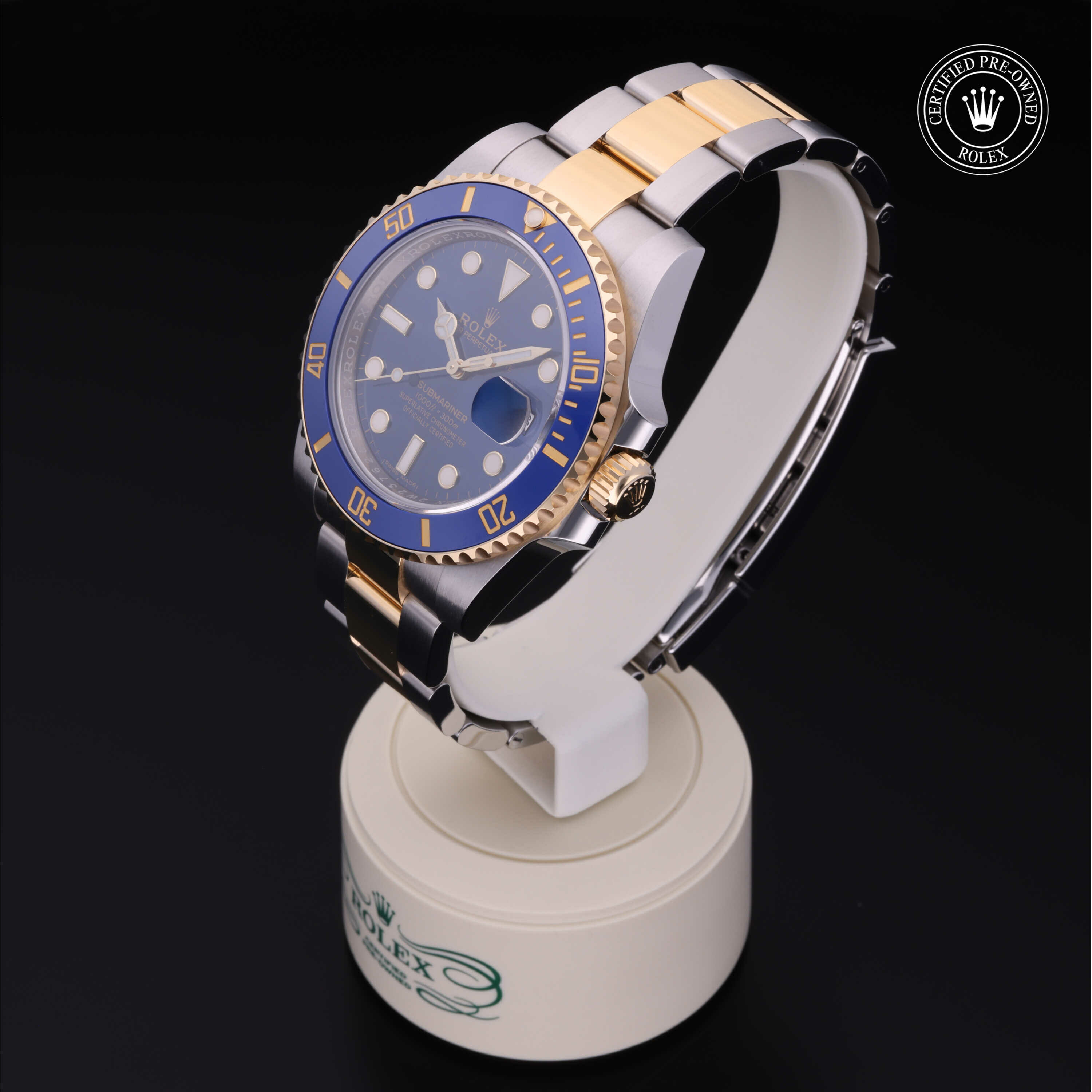 Rolex Submariner Date in Rolesor 18 karaat Geel M116613LB-0005 at Hall of Time - vue 6