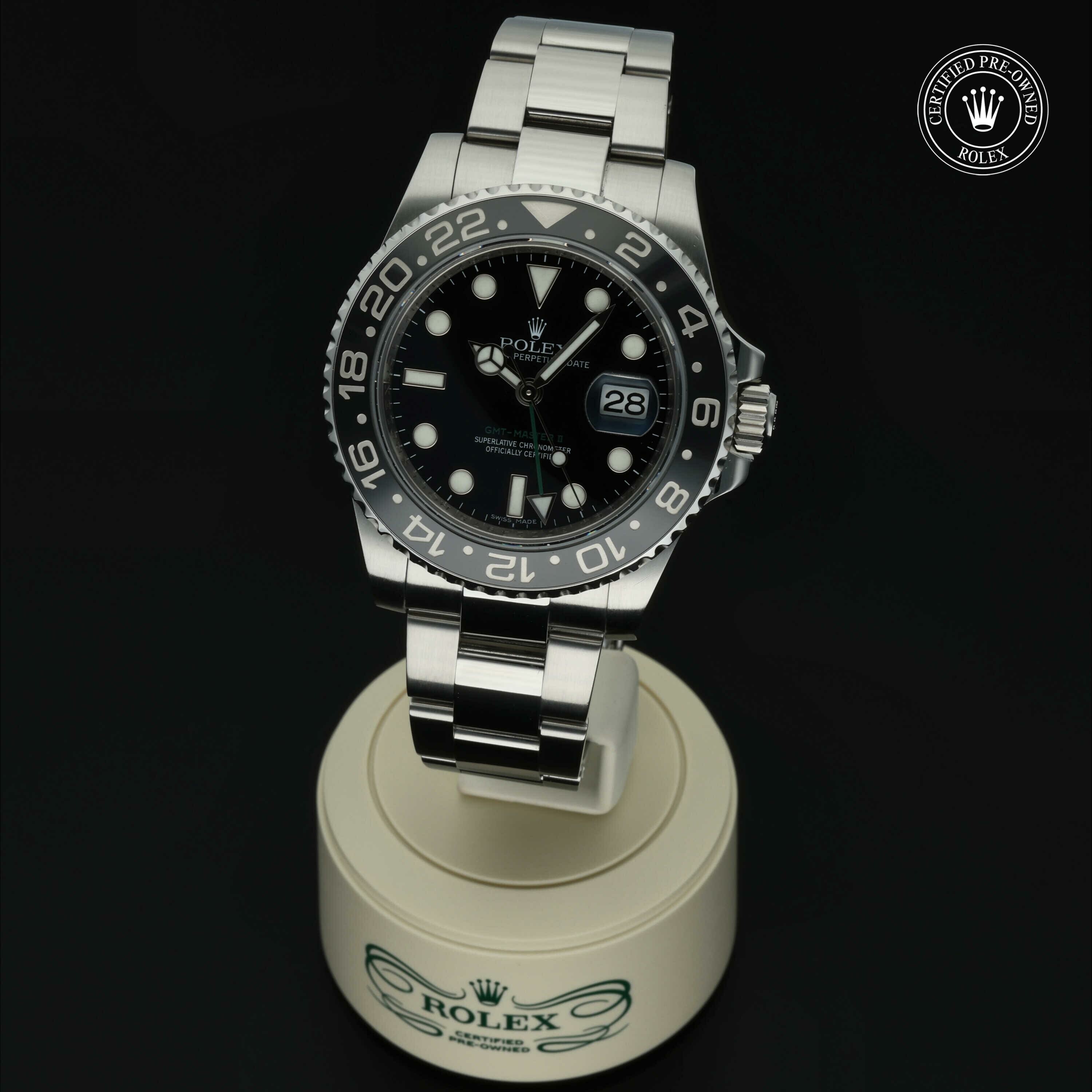 Rolex GMT‑Master II in Staal M116710LN-0001 at Hall of Time - vue 2