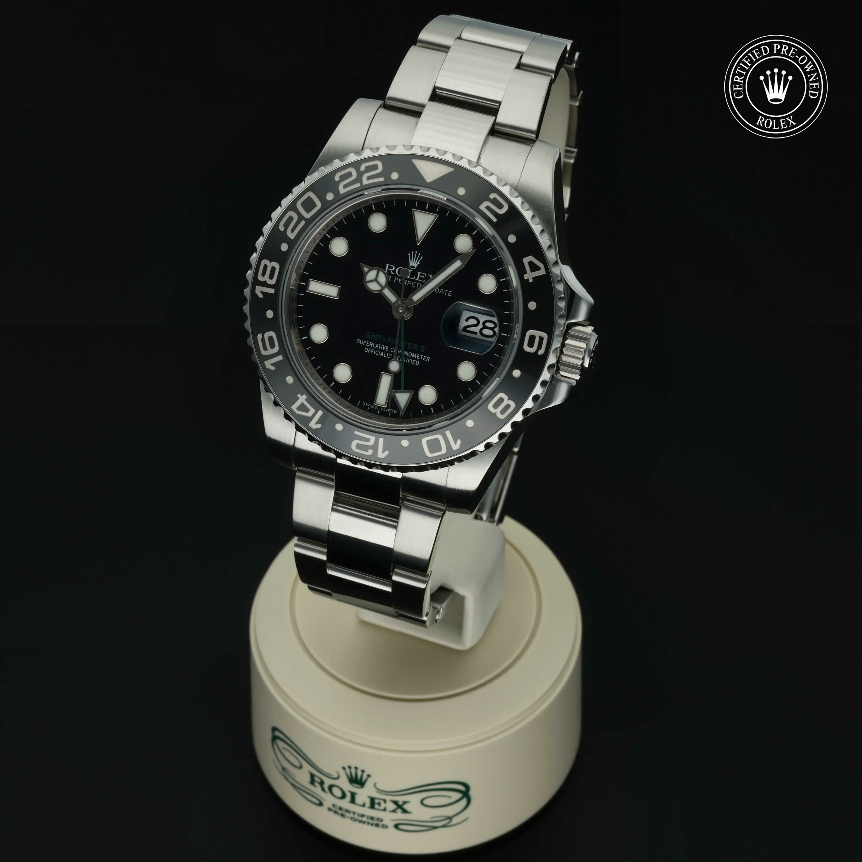 Rolex GMT‑Master II in Staal M116710LN-0001 at Hall of Time - vue 3