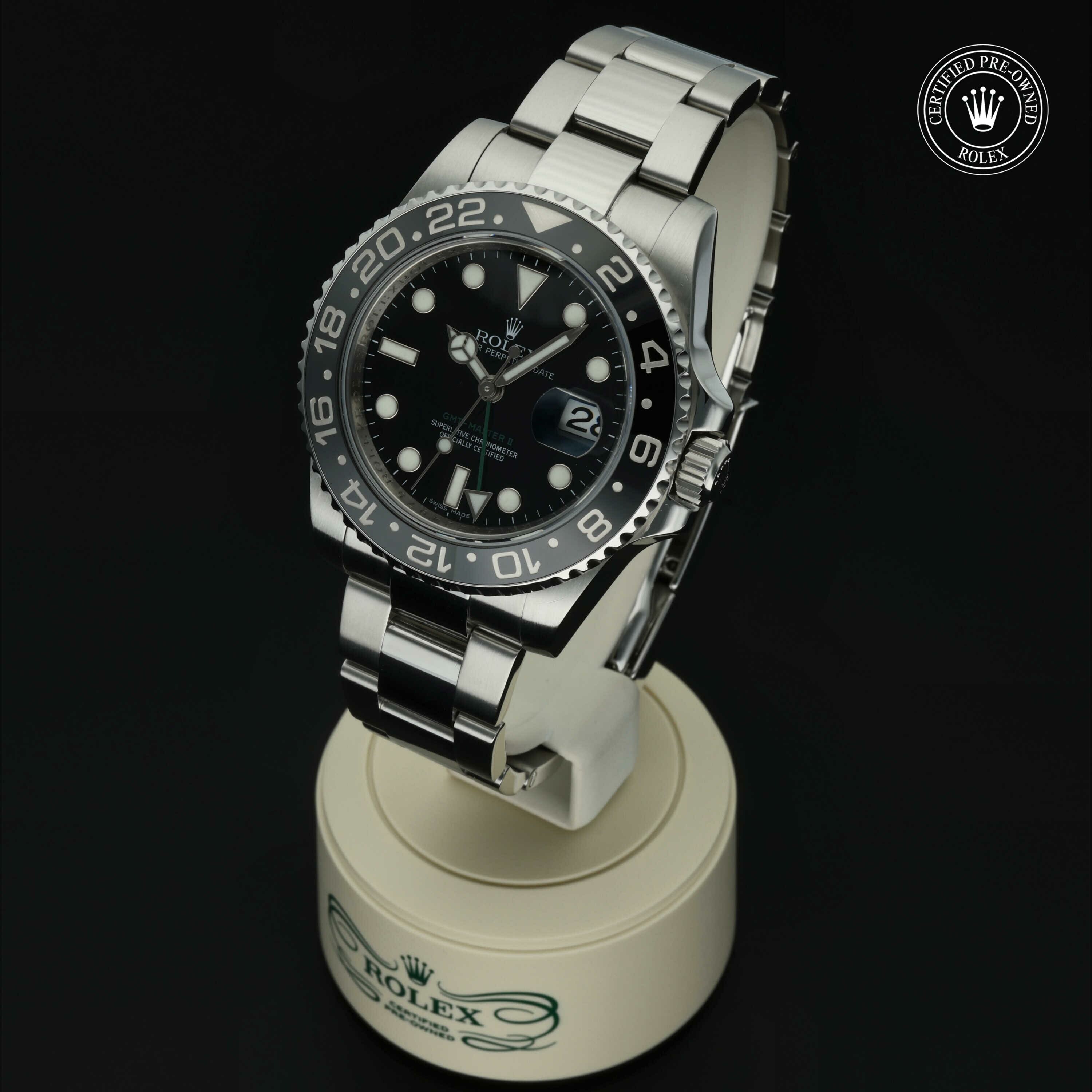 Rolex GMT‑Master II in Staal M116710LN-0001 at Hall of Time - vue 4