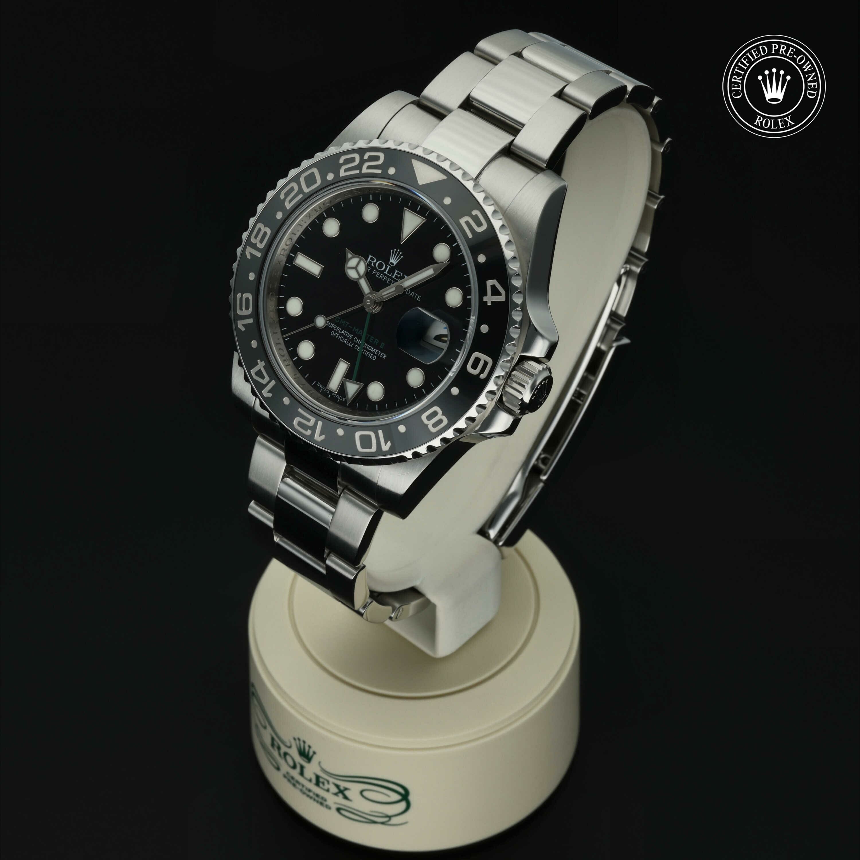 Rolex GMT‑Master II in Staal M116710LN-0001 at Hall of Time - vue 5