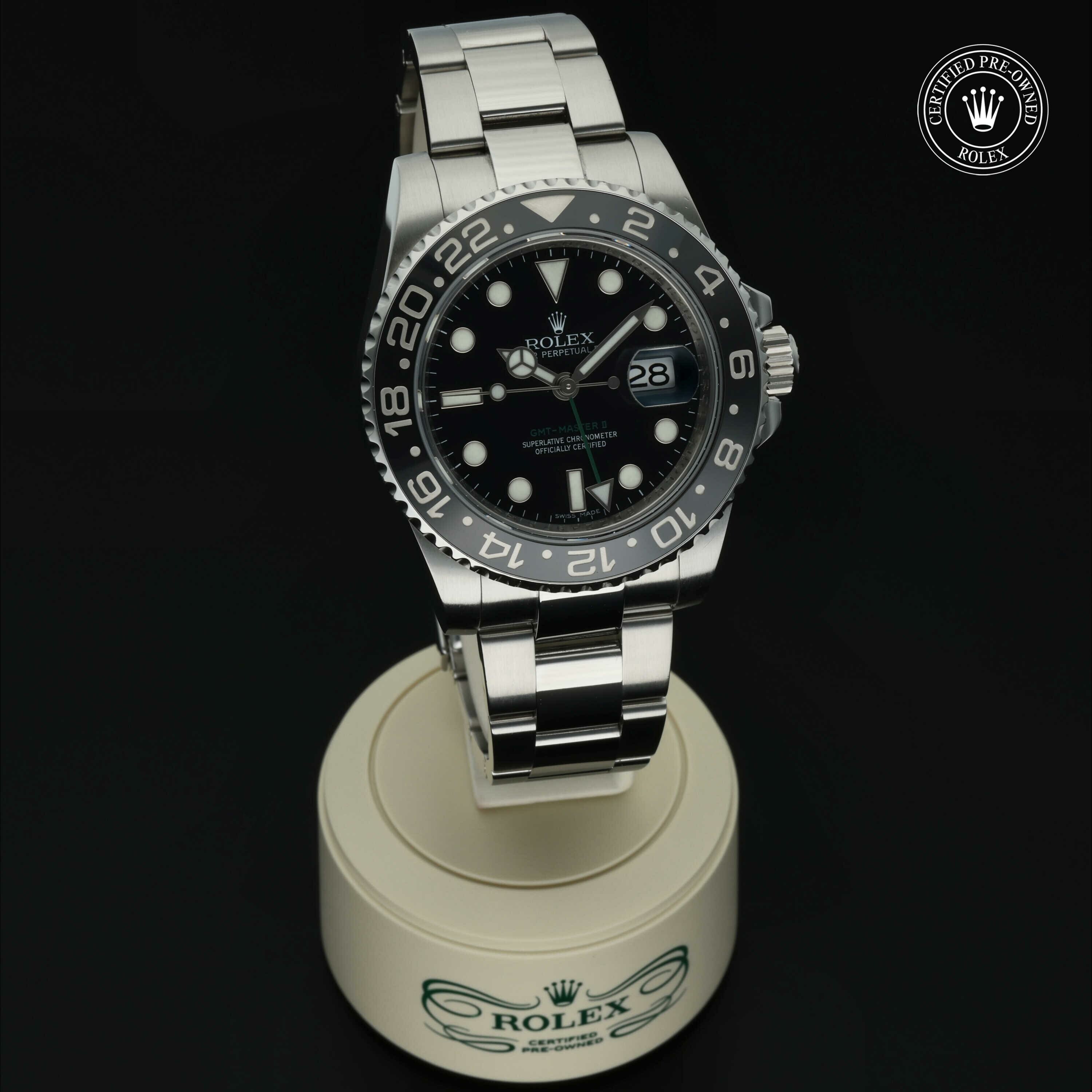 Rolex GMT‑Master II in Staal M116710LN-0001 at Hall of Time - vue 36