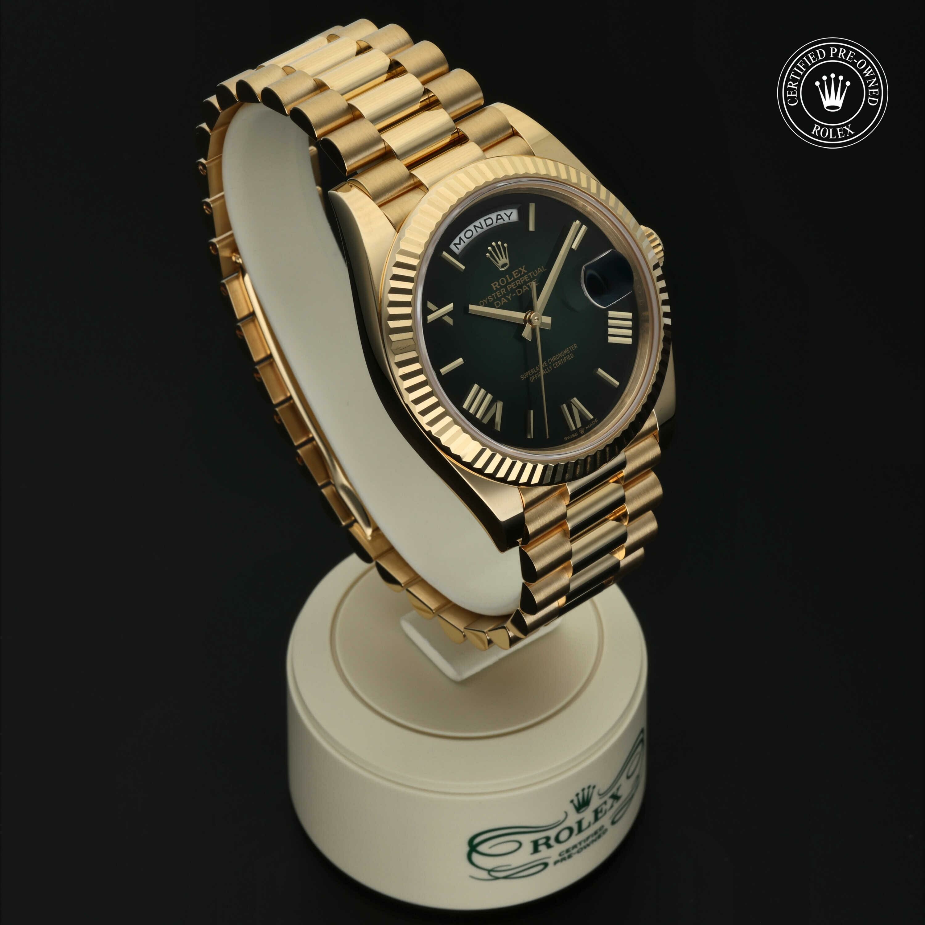 Rolex Day‑Date 40 in Goud 18 karaat Geel M228238-0042 at Hall of Time - vue 33