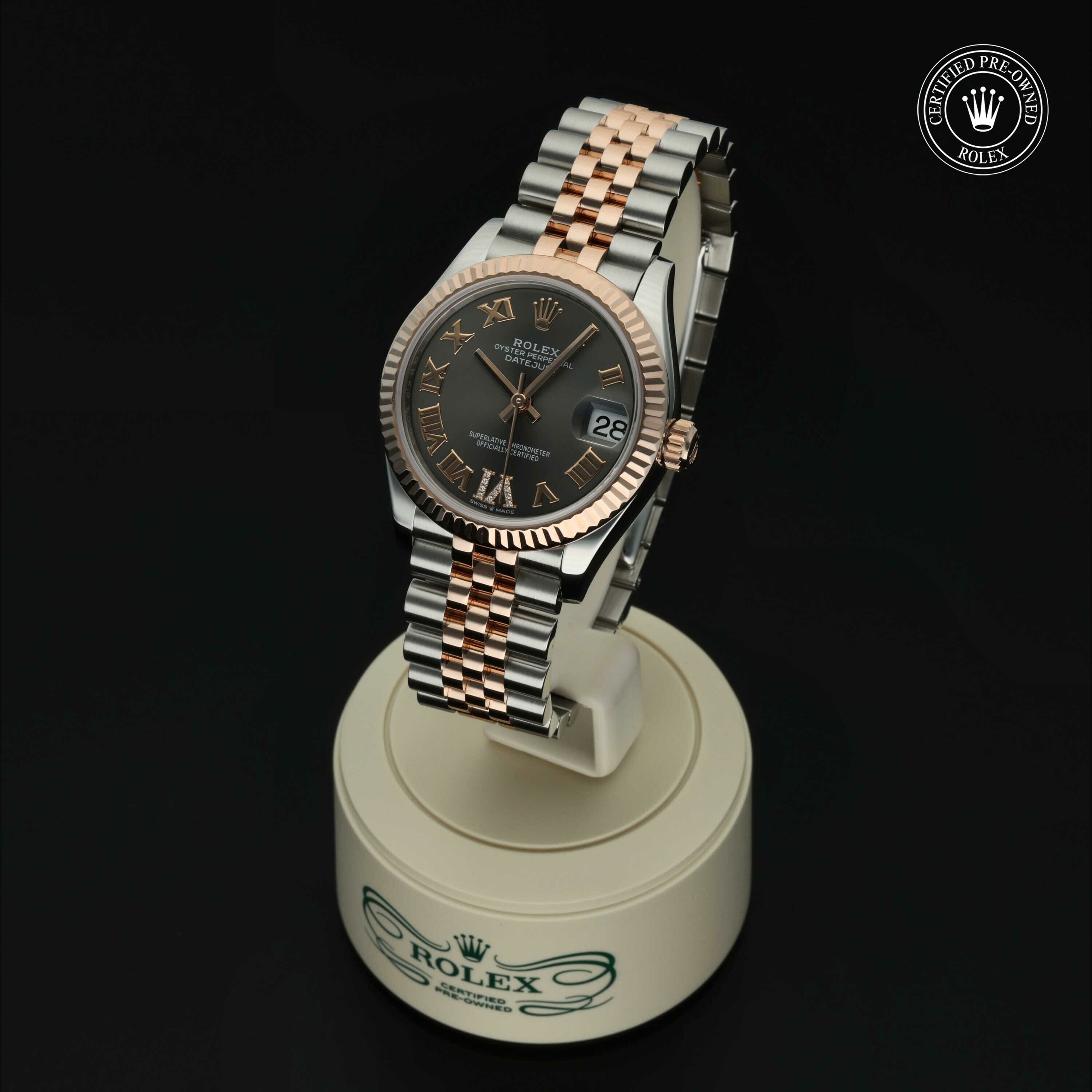 Rolex Datejust 31 in Rolesor 18 karaat Rood M278271-0030 at Hall of Time - vue 3