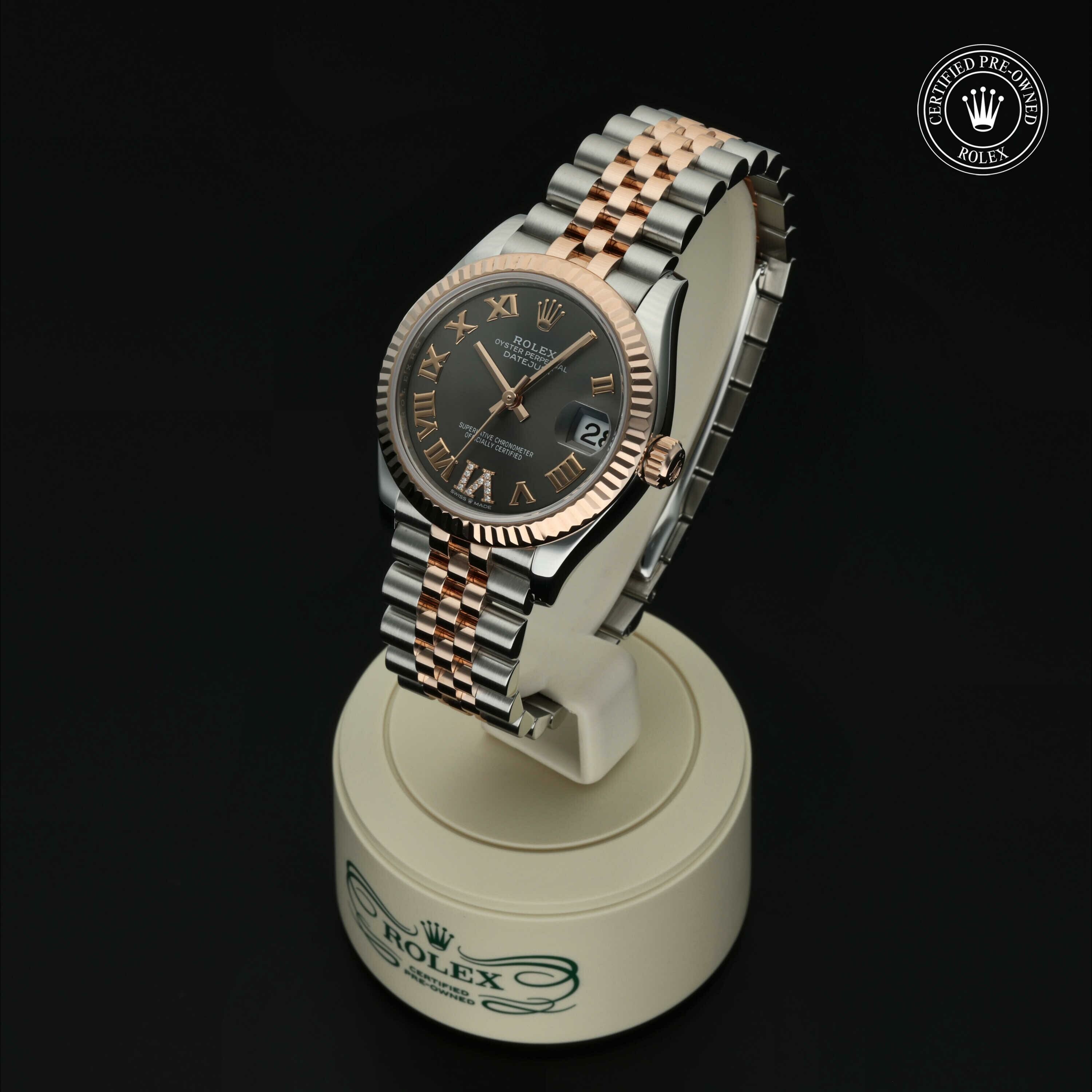 Rolex Datejust 31 in Rolesor 18 karaat Rood M278271-0030 at Hall of Time - vue 4
