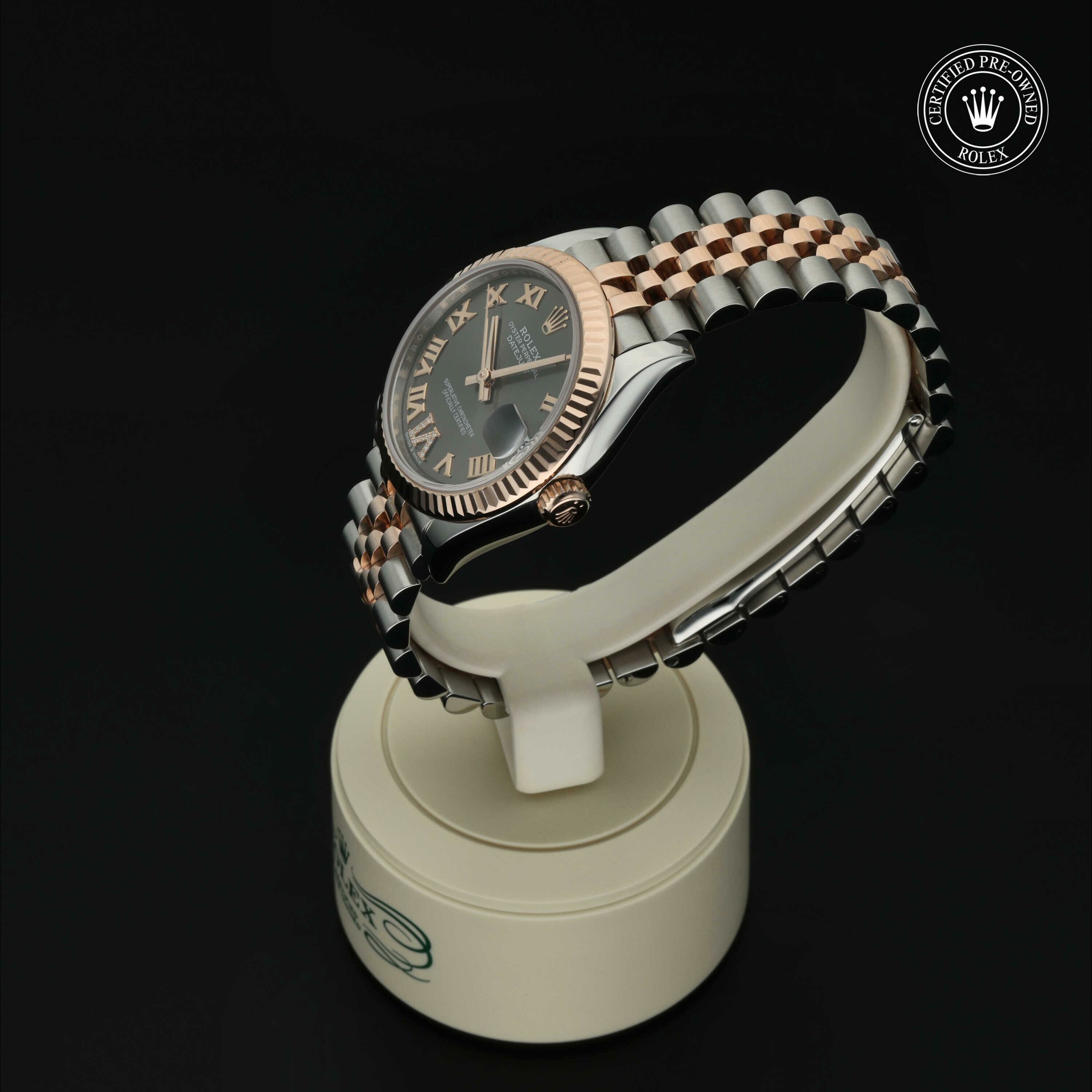 Rolex Datejust 31 in Rolesor 18 karaat Rood M278271-0030 at Hall of Time - vue 8