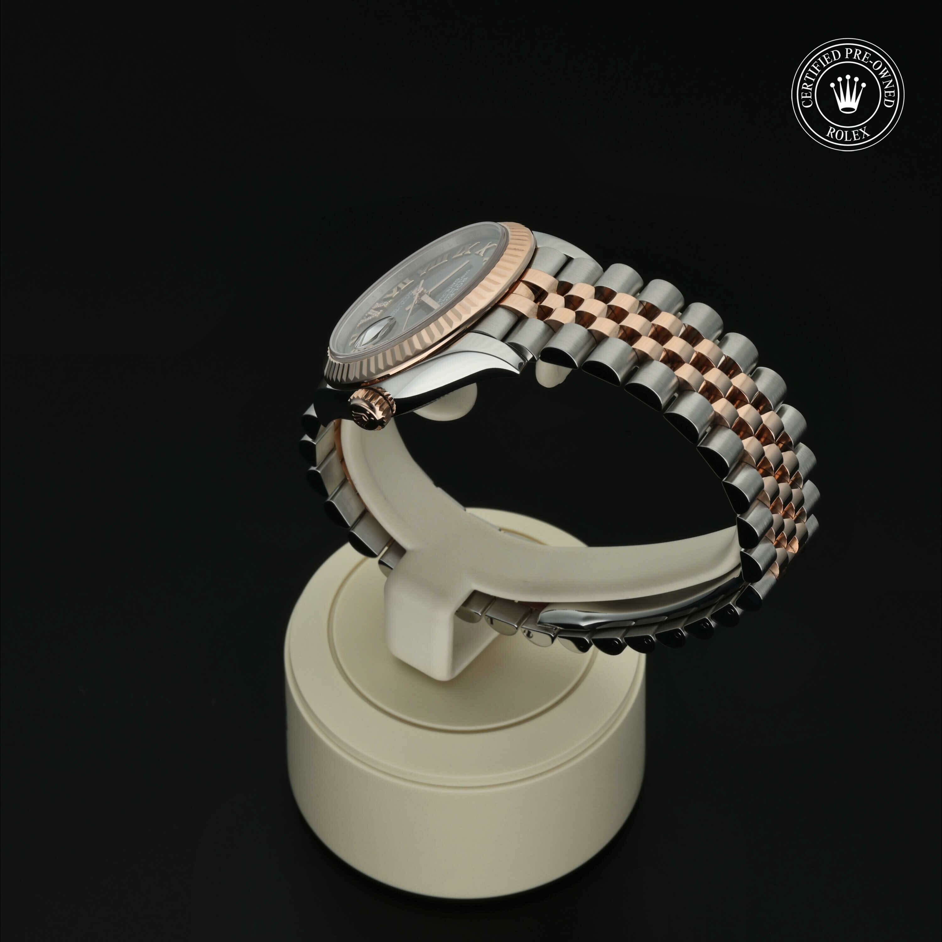 Rolex Datejust 31 in Rolesor 18 karaat Rood M278271-0030 at Hall of Time - vue 13