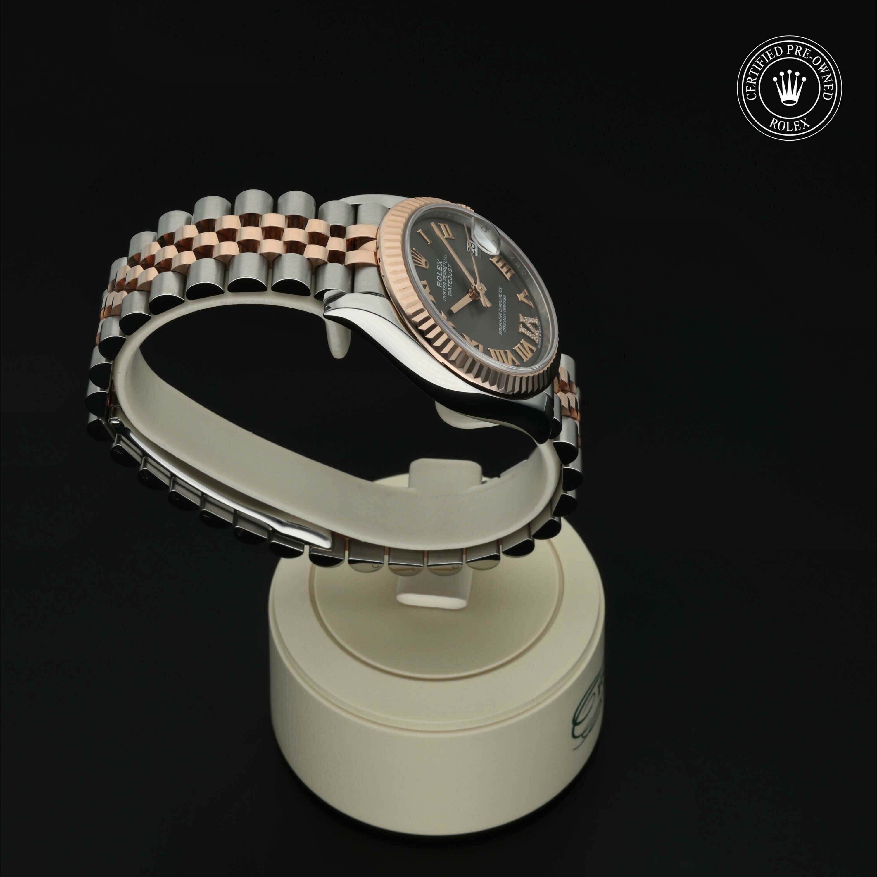 Rolex Datejust 31 in Rolesor 18 karaat Rood M278271-0030 at Hall of Time - vue 28