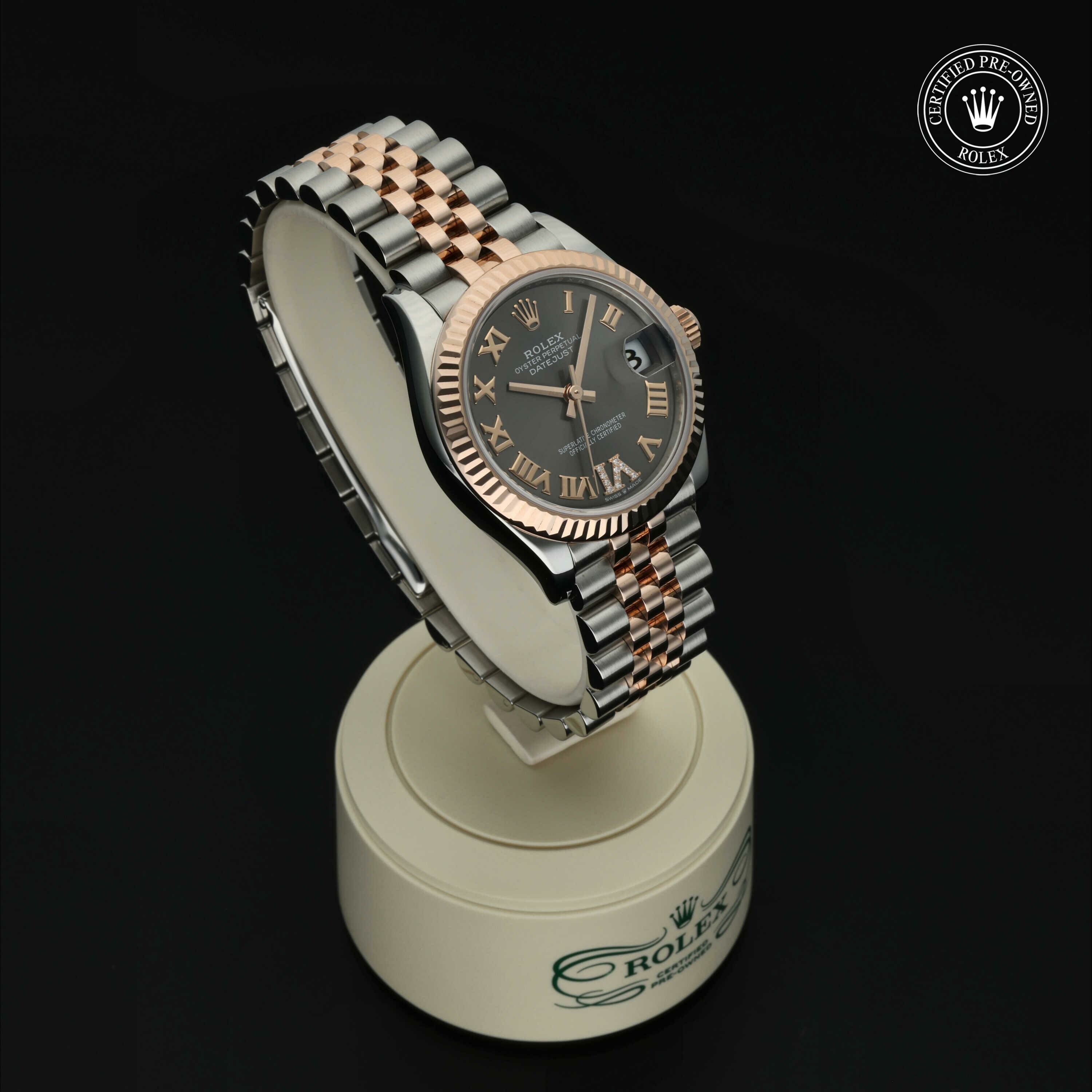 Rolex Datejust 31 in Rolesor 18 karaat Rood M278271-0030 at Hall of Time - vue 33