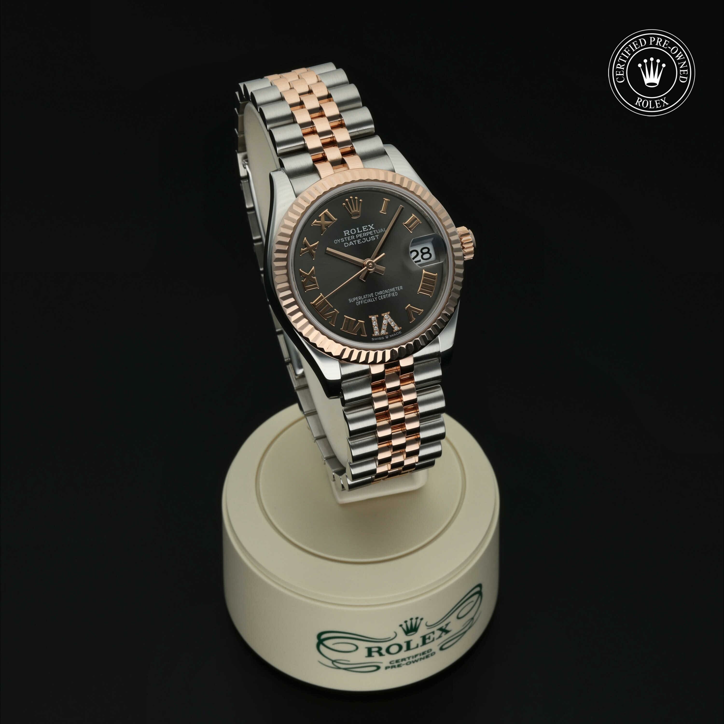Rolex Datejust 31 in Rolesor 18 karaat Rood M278271-0030 at Hall of Time - vue 35