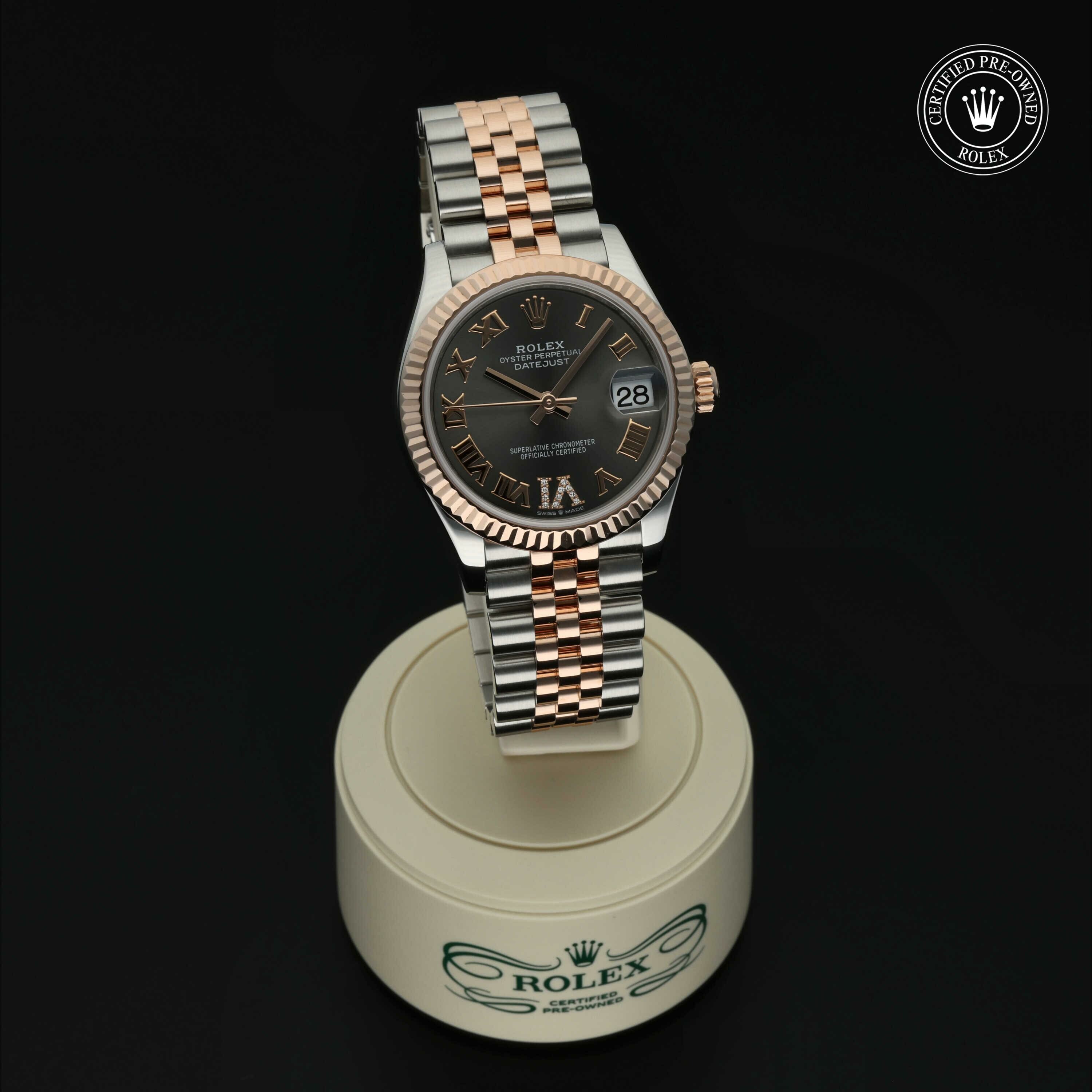Rolex Datejust 31 in Rolesor 18 karaat Rood M278271-0030 at Hall of Time - vue 36