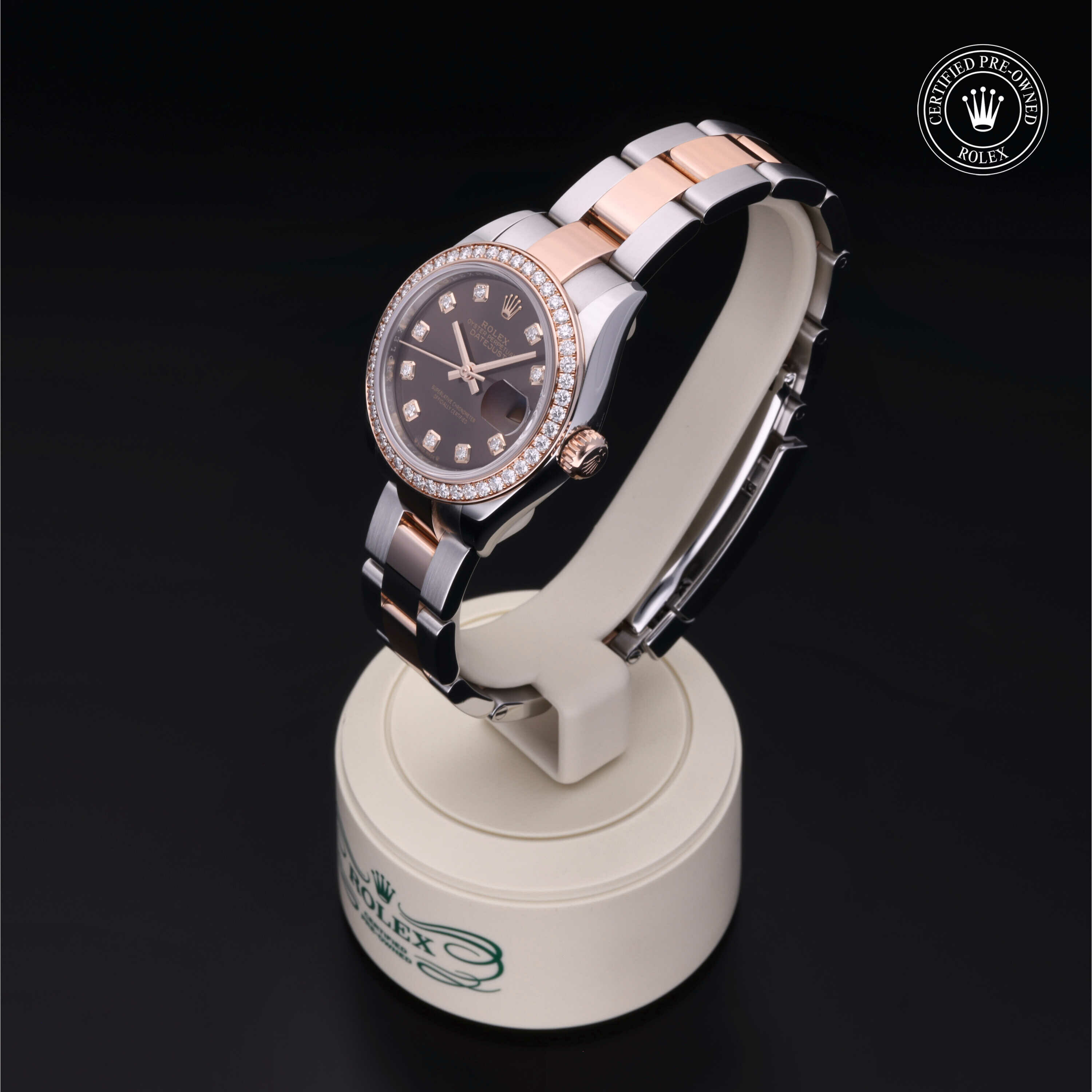 Rolex Lady-Datejust in Rolesor 18 karaat Rood M279381RBR-0011 at Hall of Time - vue 6