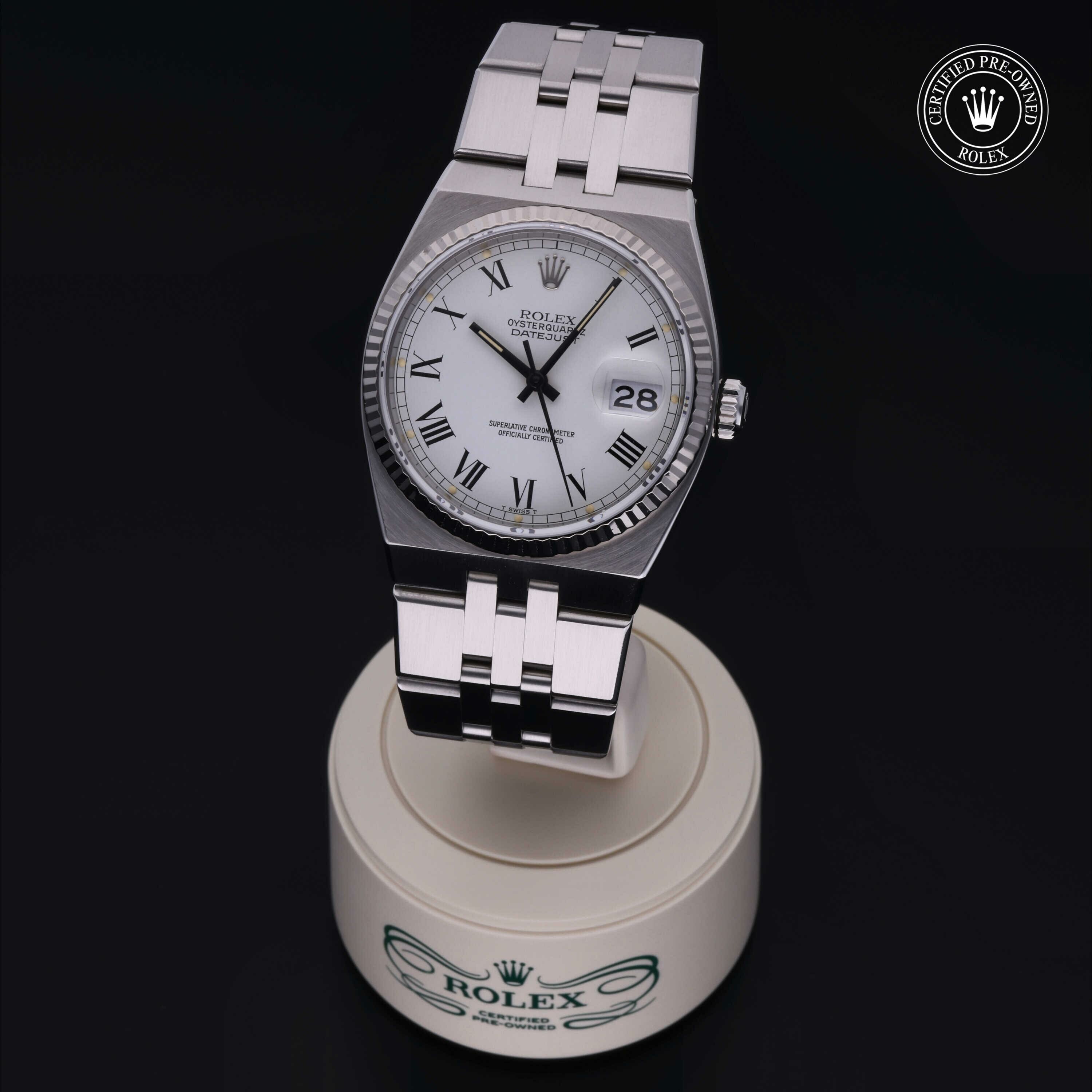 Rolex Oyster Perpetual Datejust 36 in Rolesor 18 Carat White M17014-0005 at Hall of Time - view 2