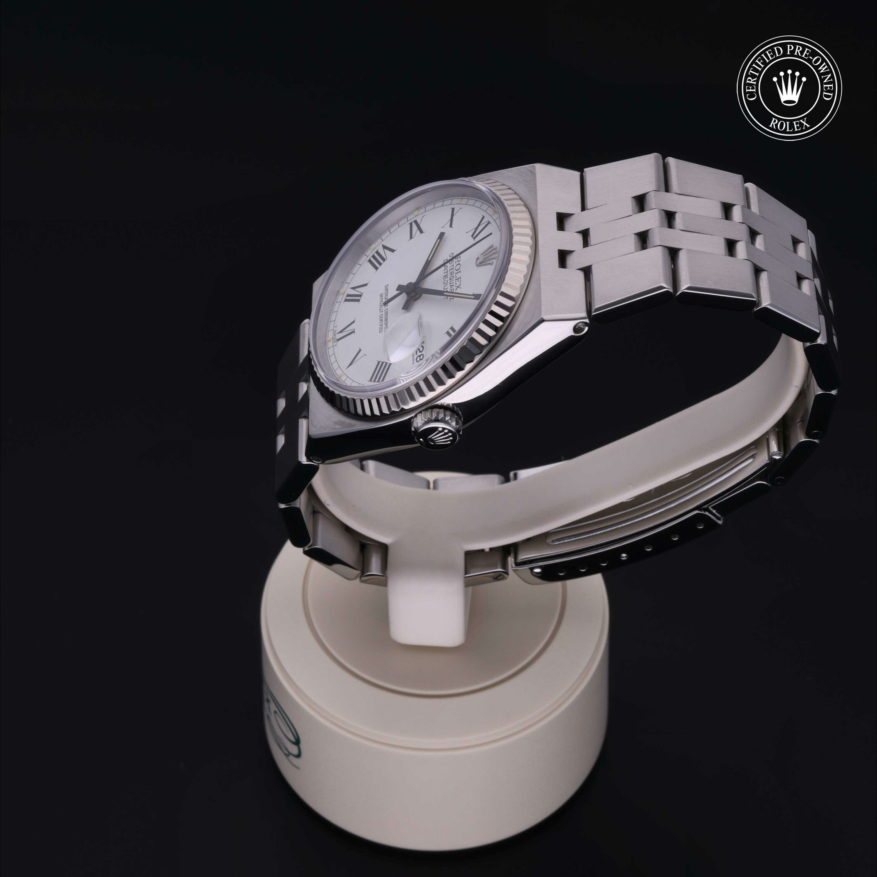 Rolex Oyster Perpetual Datejust 36 in Rolesor 18 Carat White M17014-0005 at Hall of Time - view 10
